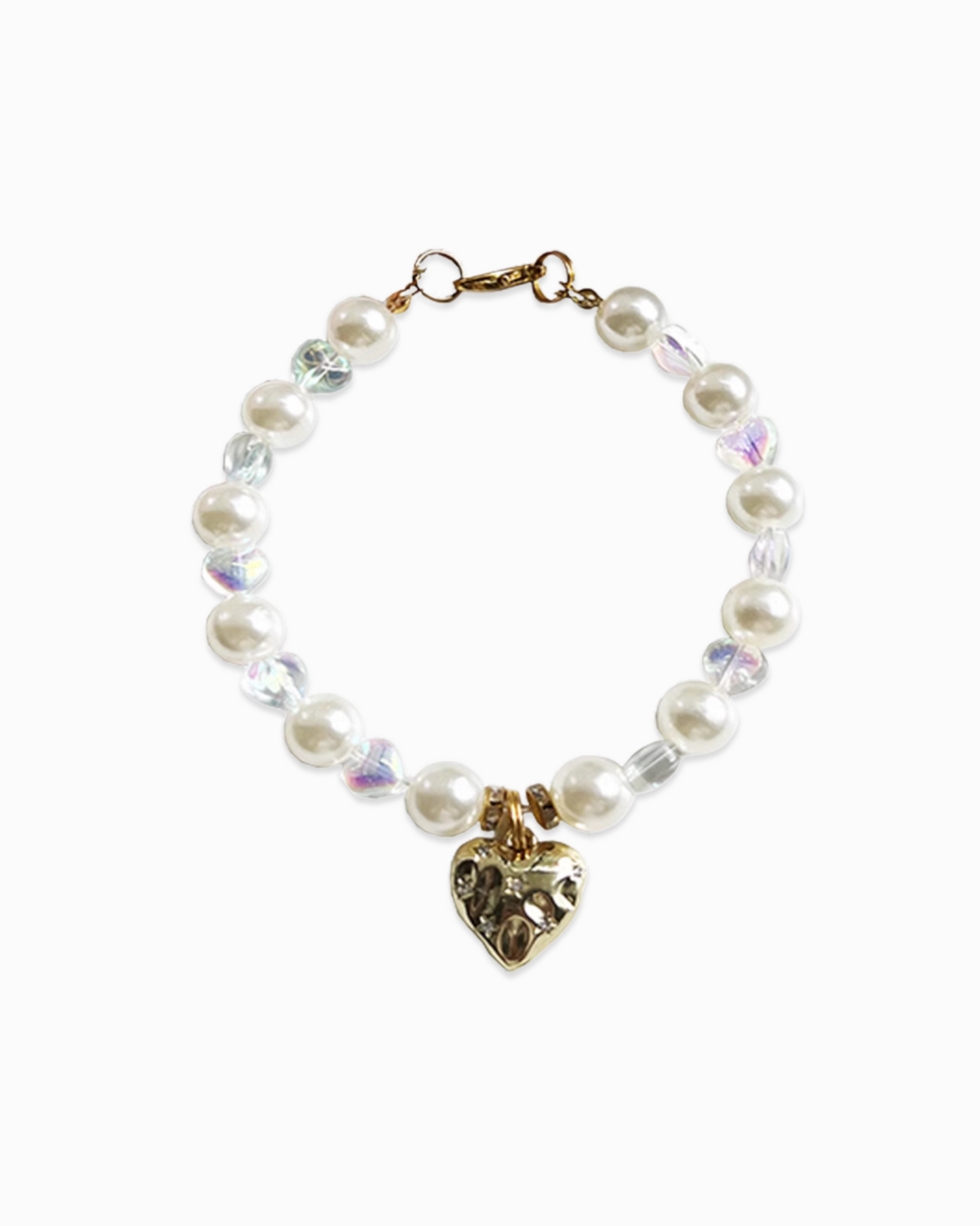 Pearl Love Golden Sparkle Pet Necklace