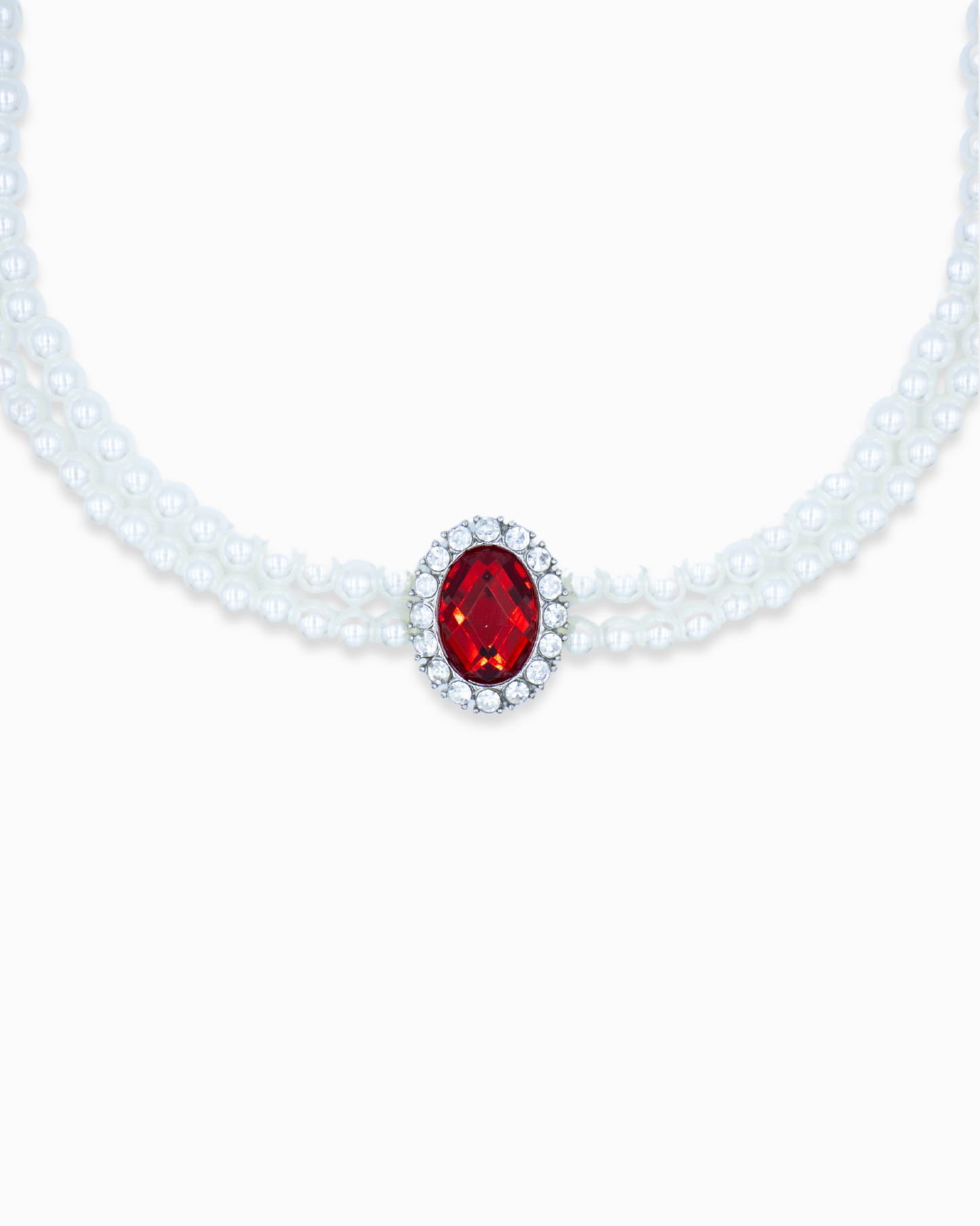 Pearl Me Ruby Pet Necklace