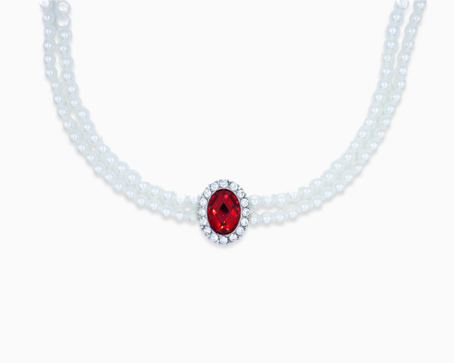 Pearl Me Ruby Pet Necklace