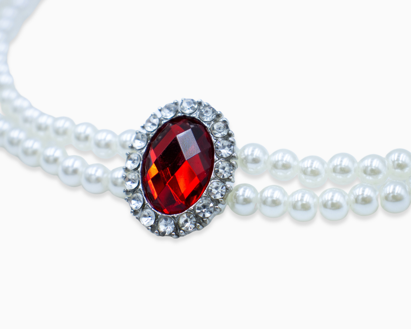 Pearl Me Ruby Pet Necklace